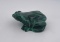 African Malachite Frog Carving