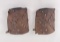 Antique Tooled Leather Cowboy Cuffs
