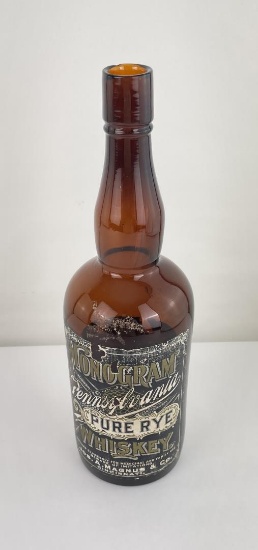 Monogram Pennsylvania Whiskey Bottle