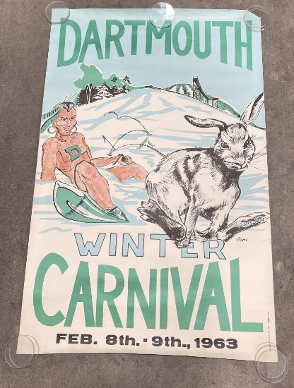 1963 Dartmouth Winter Carnival Poster