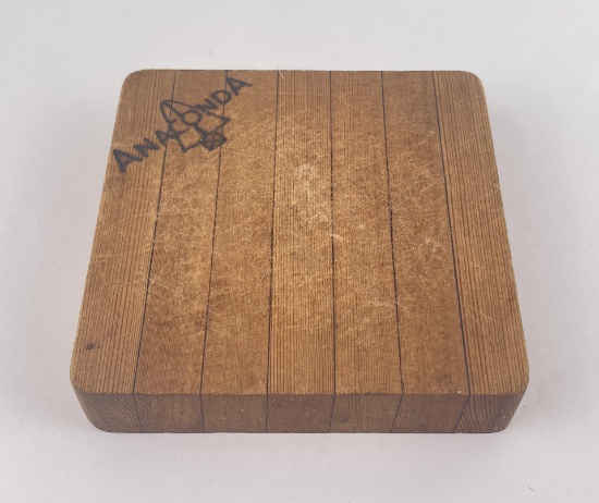 Anaconda Montana Copper Company Cutting Block
