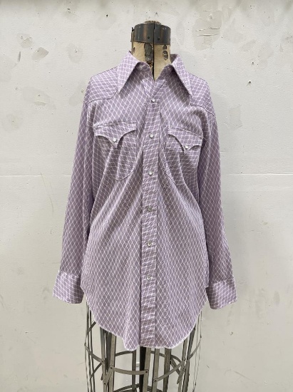 1960s Bronco Westerns Pearl Snap Cowboy Shirt