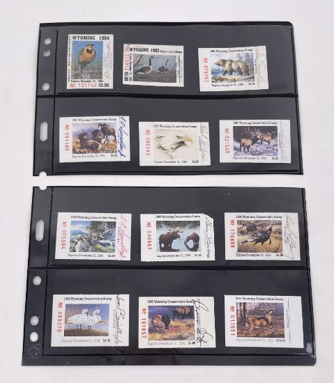 Collection of Wyoming Conservation Stamps