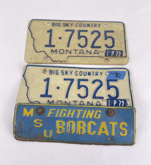 MSU Bobcats Montana License Plate Topper