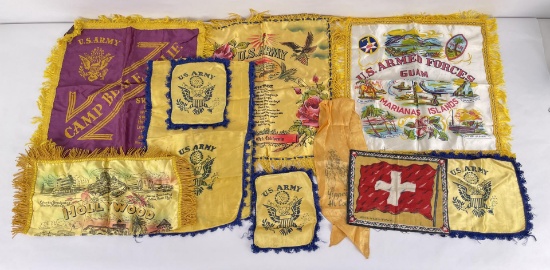 Collection of WW2 US Military Pillowcases