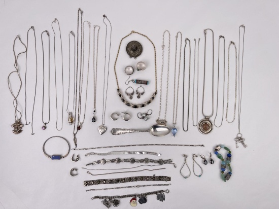 Collection of Sterling Silver Jewelry