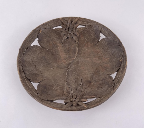 Swiss Carved Wood Bowl