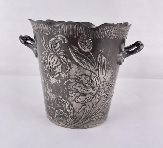 Art Nouveau Pewter Ice Bucket