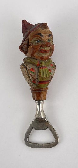 Tyrolean Alps ANRI Italian Carved Bottle Opener