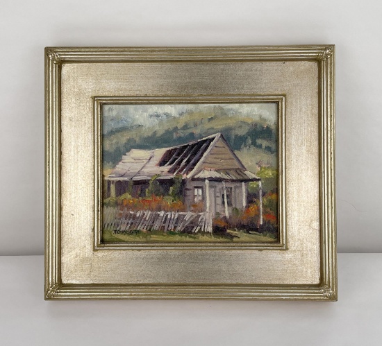 Thomas English Oil on Board Painting