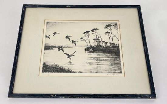 Hans Kleiber Evening Etching