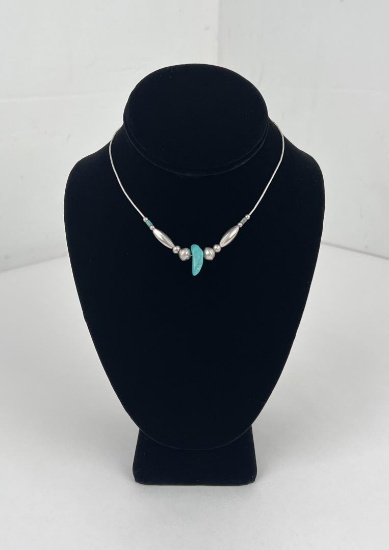 Navajo Liquid Sterling Silver Necklace
