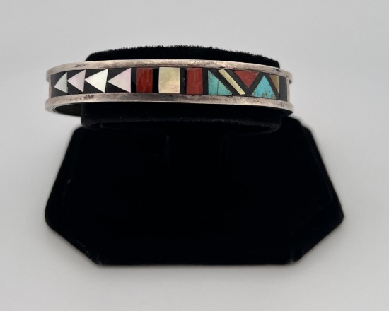 John & Rosalie Bowannie Zuni Sterling Bracelet
