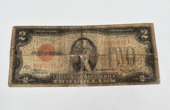 1929 C $2 Red Seal Note