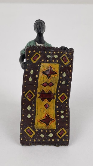 Cold Painted Vienna Bronze Rug Merchant