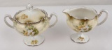 Porcelain RS Prussia Creamer and Sugar