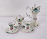 Antique RS Prussia Porcelain Chocolate Pot Set