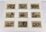 Collection of Antique Hunting Fishing Prints
