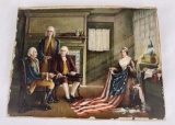 Antique Betsy Ross US Flag Print