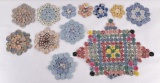 Antique YoYo Quilt Squares