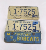 MSU Bobcats Montana License Plate Topper