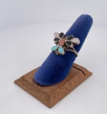 Zuni Inlaid Sterling Silver Ring