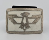 Thunderbird Inlaid Cowboy Belt Buckle