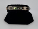 Taxco Mexico Abalone Sterling Link Bracelet