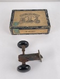 Cigar Box and Porcelain Door Handle