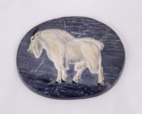H. Vose Kalispell Montana Chalkware Plaque