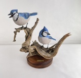 Connie Tveten Blue Jays Montana Wood Carving