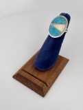 Zuni Sterling Silver Inlaid Ring
