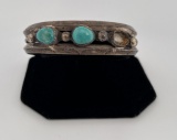 Navajo Sterling Silver Turquoise Bracelet