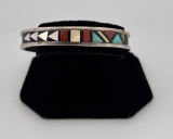 John & Rosalie Bowannie Zuni Sterling Bracelet