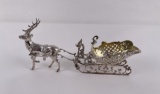 Scully & Scully Sterling Silver Reindeer & Sleigh