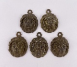 Group of Brass Lion Accents