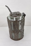 Antique Daisy Tin Jacket Kerosene Bottle