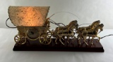 United Covered Wagon Clock TV Lamp