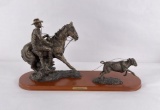 Montana Silversmiths Pitchin Slack Sculpture