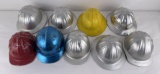 Group of Vintage Aluminum Hard Hat Helmets