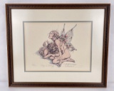 Satyr and Butterfly Signed and Numbered Print