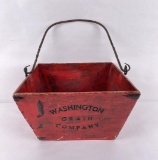 Washington Grain Company Wood Bucket