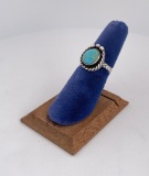 Navajo Sterling Silver Turquoise Ring