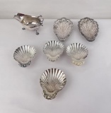 Antique Silver Plate Seashell Dishes
