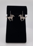 Sterling Silver Horse Earrings
