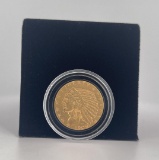 1909 D $5 Indian Head Gold Coin