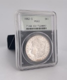 1882 S Morgan Silver Dollar PCGS MS63