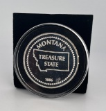 1986 Montana Treasure State Silver Round