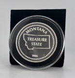 1986 Montana Treasure State Silver Round