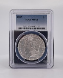 1887 Morgan Silver Dollar Rainbow Toned